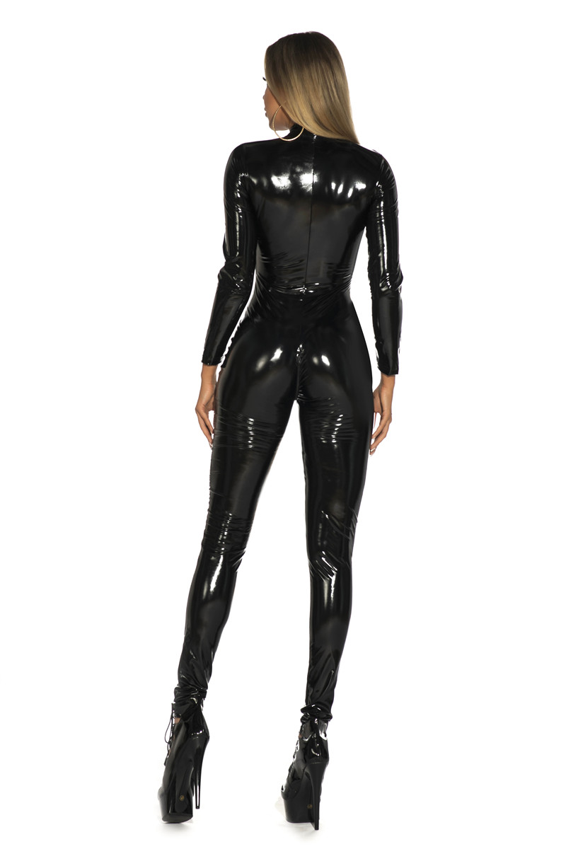 Frauen Sexy Shiny PU Kunstlede – Sewing Latex Bewertung und Preis