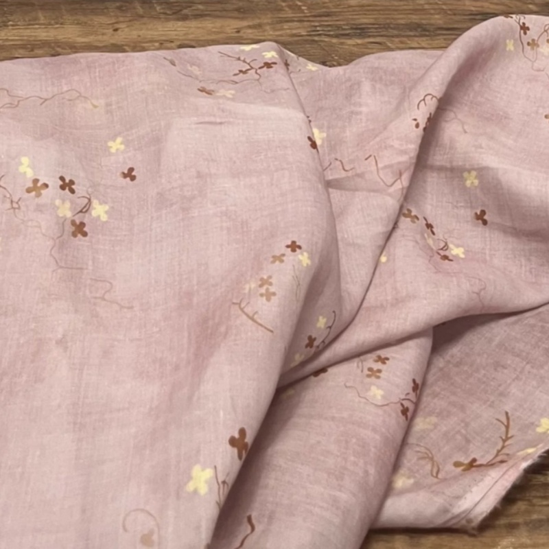 Boho Ramie Leinenstoff Staubig – Vintage Sewing Textile Bewertung und Preis