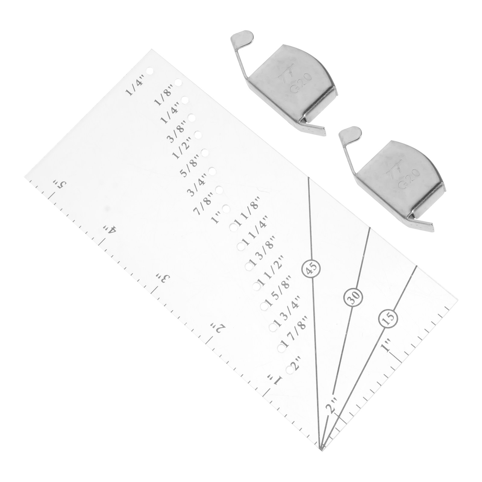 1 Set Naht-Plastik-DIY-Patchwo – Sewing Gauge Ruler Bewertung und Preis