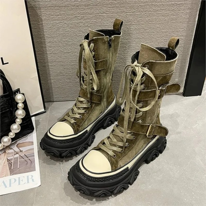 Dicke Plattform Damen Stiefel  – Sewing Latex Bewertung und Preis